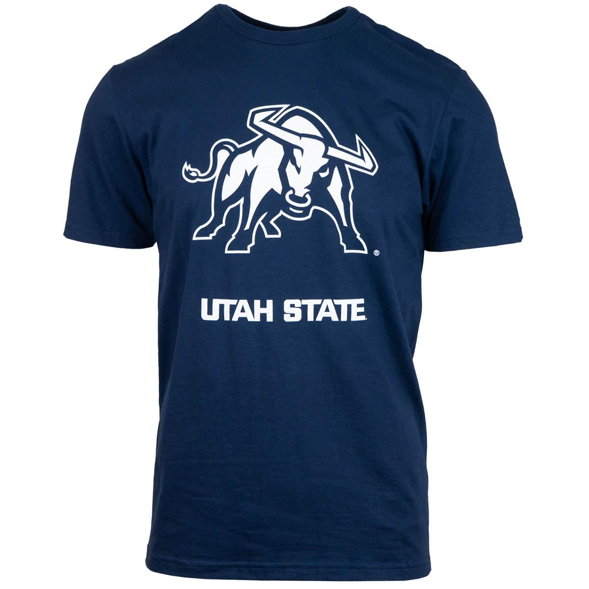 Utah State Aggie big bull navy unisex t-shirt